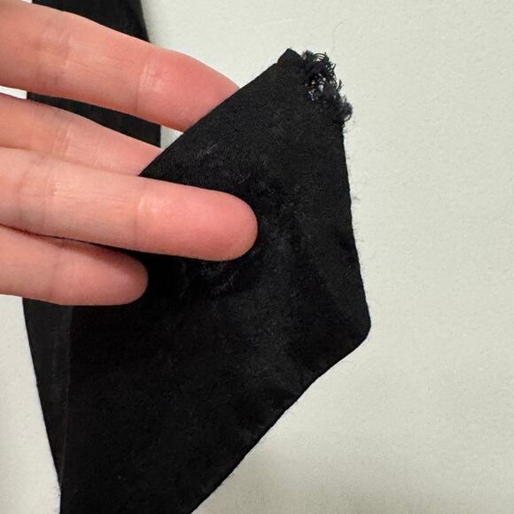 Free People Boho Floral Dress Rust Orange Lace Neckline Ruffle Hem Sz S - Picture 9 of 9